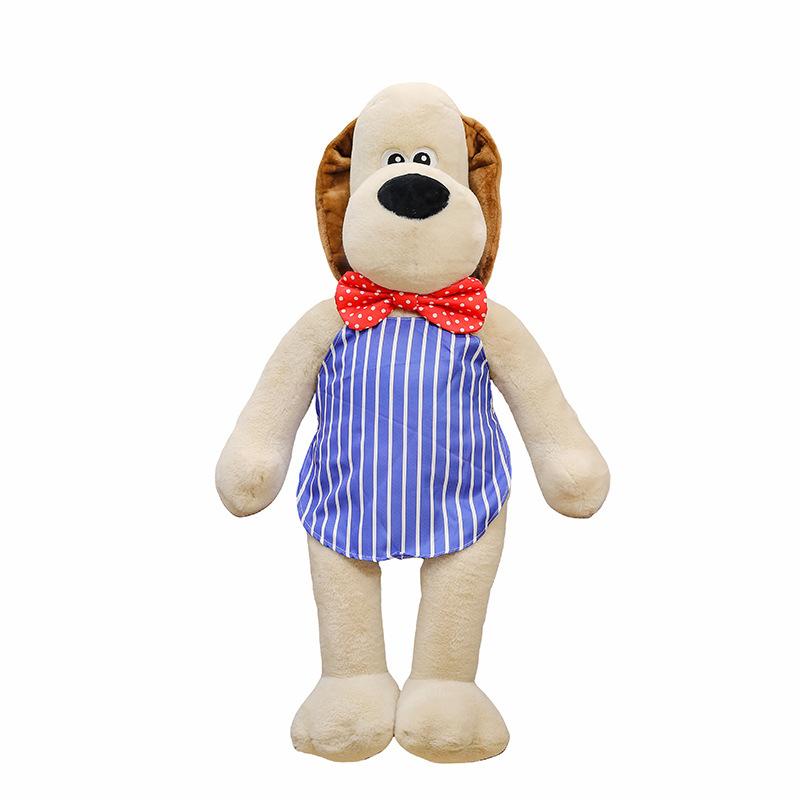 Head dog doll bow tie puppy plush toy dressing chef dog doll sofa pillow sleeping pillow
