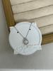 Pear-Shaped Moissanite Pendant Necklace in White Gold - 1 Carat, Luxury Women's Jewelry.