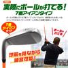 Plata Golf Iron Practice Swing Flex Shaft 7 Iron for Ball Hitting Aid, Practice, [Left-Handed]