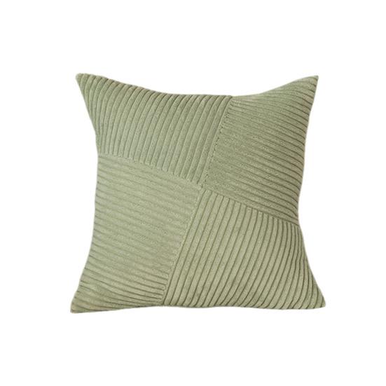 Corduroy Striped Pillow Cover 18x18 Inch Boho Textured Cushion Cover Patchwork Throw Pillow Cover for Farmhouse Home Sofa Couch Bed