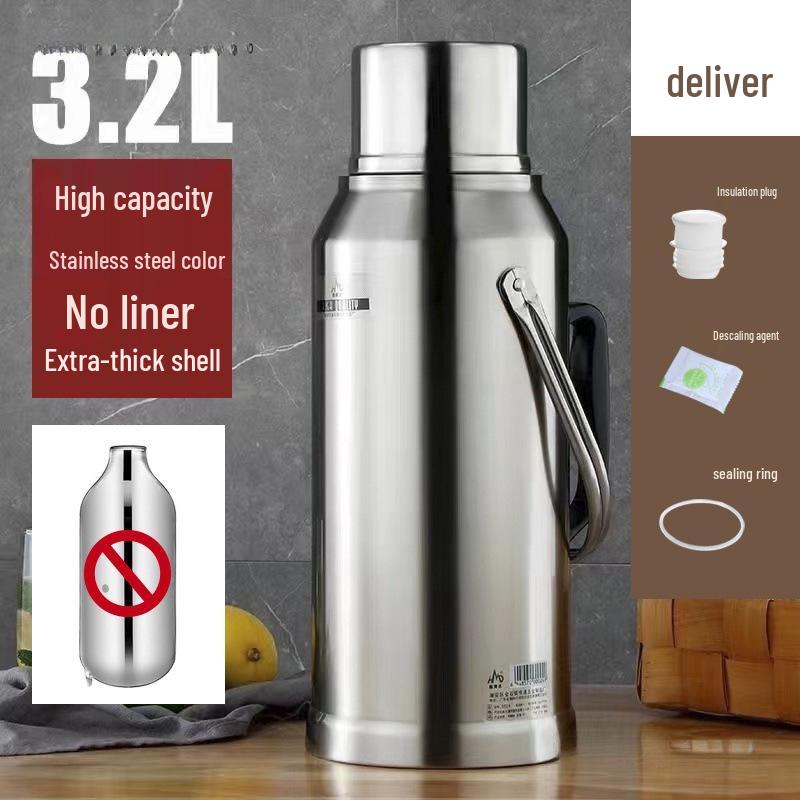 Stainless Steel Home Hot Water Bottle with Glass Liner