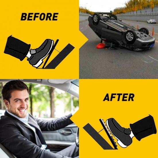 Universal Non-Slip Automatic Gas Brake Foot Pedal Pad Cover Car Accessories Silv