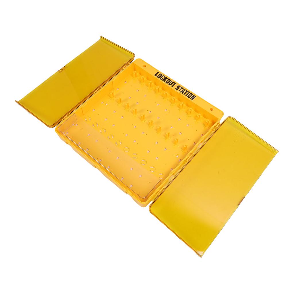 Lockout Tagout Station PC Transparent Cover Dust Proof Multifunctional Wall Mount Lock Out Tag Out