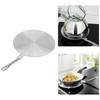 Silver Induction Hob Converter Stainless Steel Heat Diffuser Disc Universal Heat Diffuser Plate
