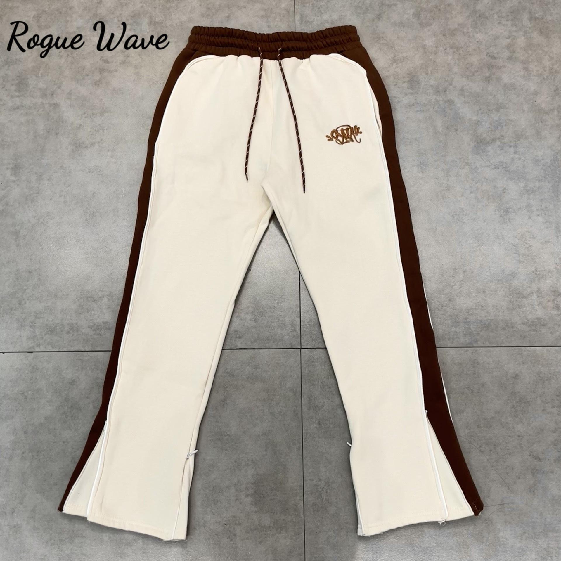 

RogueWave Street Sweatpants Mens Bottom Zip Up Sweat Pants Casual Baggy Joggers Men Y2k XL