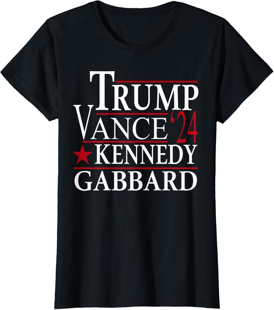 Trump Vance Kennedy Gabbard - 2024 Election Ladies  Crewneck T-Shirt Unisex T-Shirt XXL