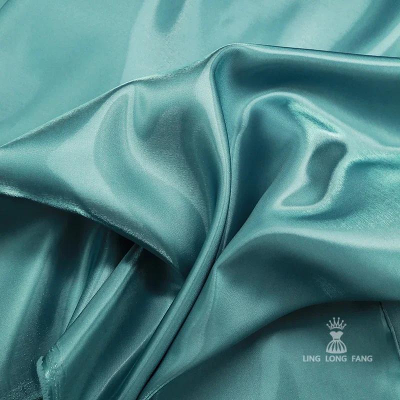 100x150 ס"מ רקע משי פילגש שיפוע חתונה שמלת Hanfu בד פנטזיה נוצץ זכוכית משי סאטן מפת שולחן