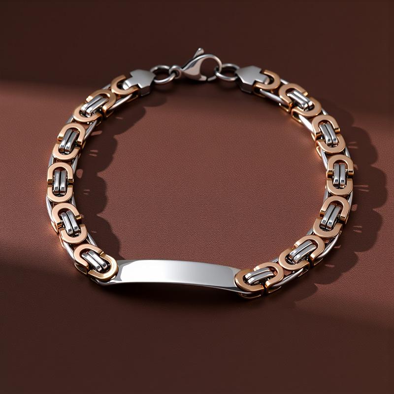 Hot Selling Stainless Steel Curved Bracelet, Hip-hop Fashion Creative Jewelry Gift