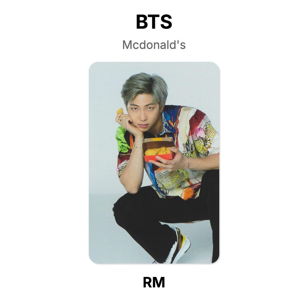 BTS Offizielle Fotokarte von McDonald's