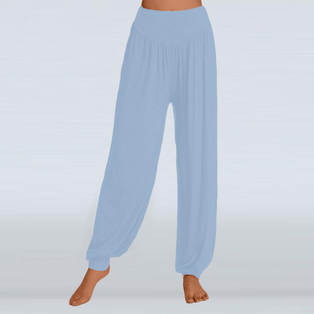 Solid Color Loose Casual Yoga Pants For Women Wide-leg Pants