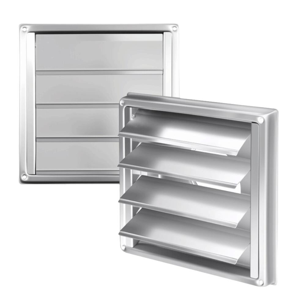 1pcs Gravity Moving Flap Dryer Vent Cover Stainless Steel Exterior Vent Grille Home Exterior Wall