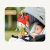 Distorting Mirror Plush Stuffed Sensory Toy with Clamp Stroller Hanging Ornaments  Toddlers