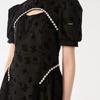 VEROMODA 2025 Summer New Chinese Style Qipao Dress with Hollow Puff Sleeves