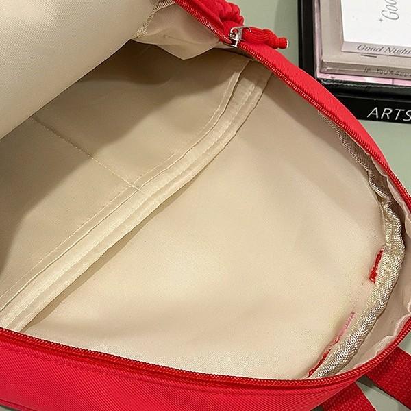 Schoolbag Children's Cute Apple School Bag Girls Japanese Lightweight Cartoon Large Capacity Backpack Casual Cloth Bag Travel Backpack