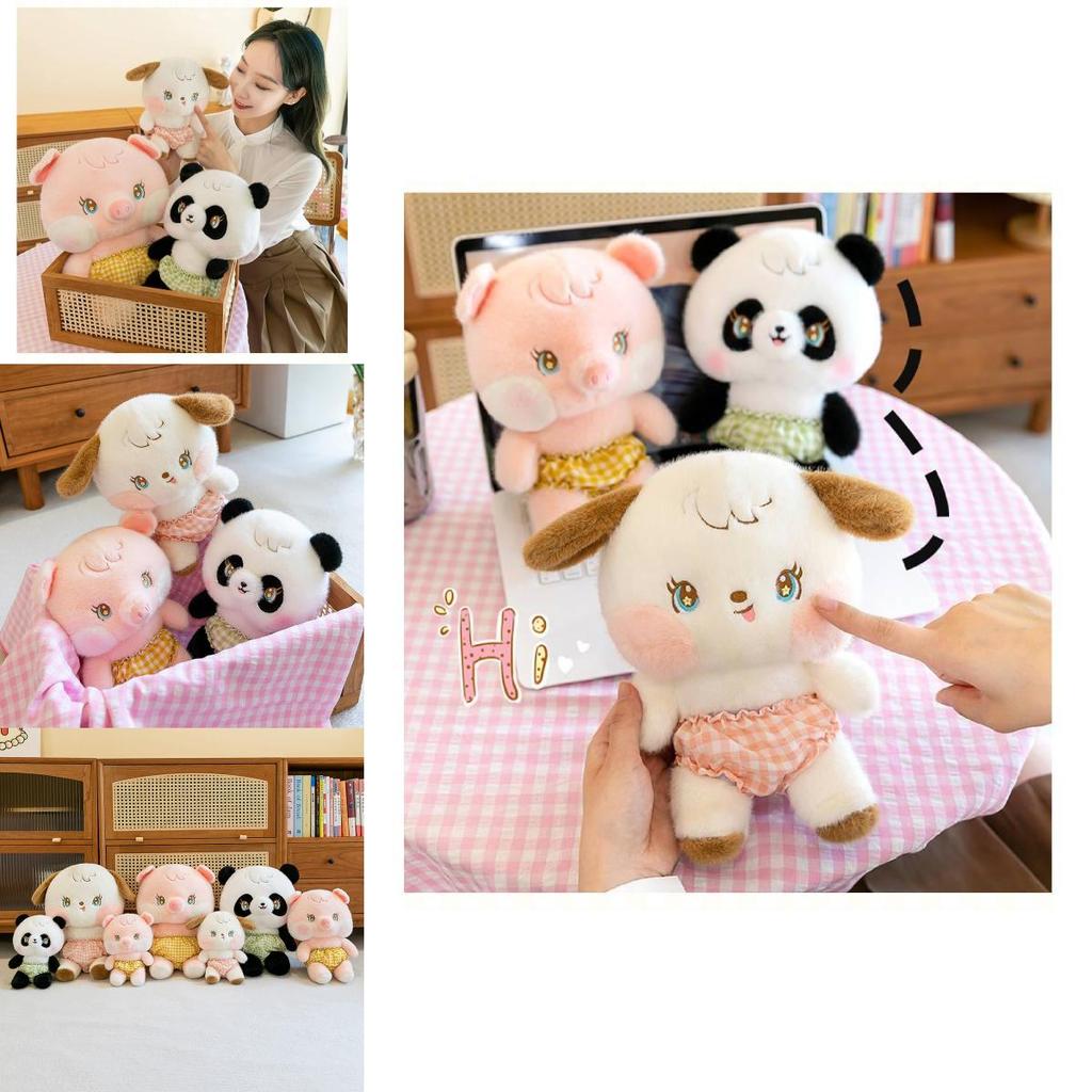 Adorable Soft Panda Pig Dog Plush Toy For Home Decor Cozy Collection 75cm