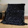 The pattern consists of mathematical formulas, graphs, and geometric shapes. for all seasons blanket lunch break throw gift