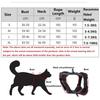 Reflective Trim Cat Harness Leash Set Vest Style Reflective Cat Harness  Pets Supplies