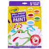 CRAYOLA Spill-Proof Washable Paint Set, 5-Color with Paper Sheets