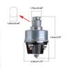 Universal Ignition Switch Lock Flush Mount On Off Start 2-Key 3 Position for Forklift Tractor Bus Drivers Farmers Tools