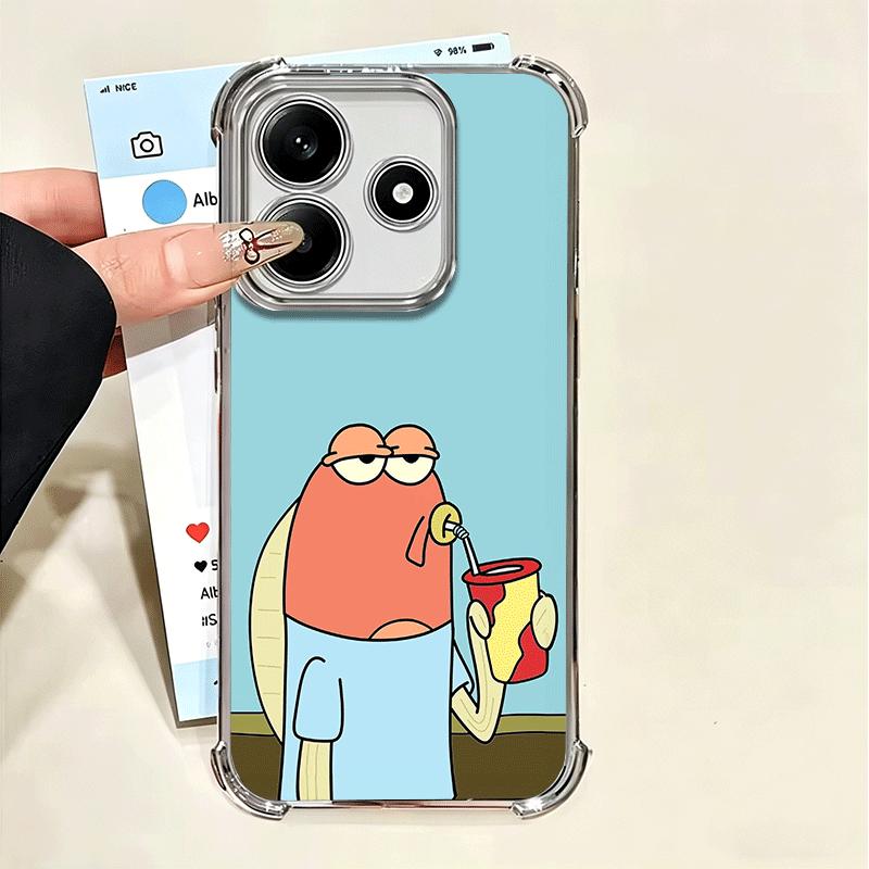 

Funny Cartoon Ugly Fish Soft Phone Case For Xiaomi Poco X7 X8 Pro Max X6 X5 X3 F8 Ultra F7 M8 M7 M5S Redmi 15C 15A 15 14C 13C 12 Xiaomi Redmi 14C