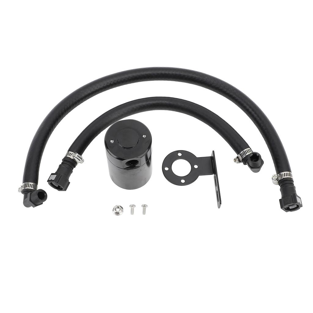 3OZ Oil Catch Can Fine Mesh Filter Air Oil Separator Catch Can Kit with Hose for 1500 5.3L 6.2L 2019‑2022