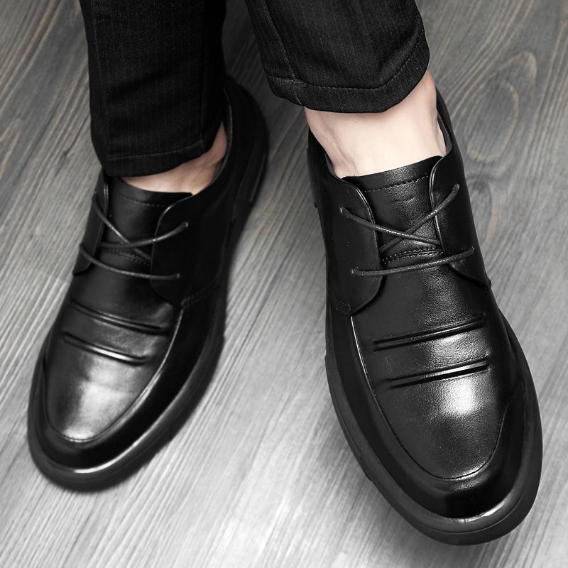 Fashion Official Website Hot Selling Men's Thick Soled Loafers Versatile Men's Sports Leisure Shoes High-end Genuine Leather Shoes