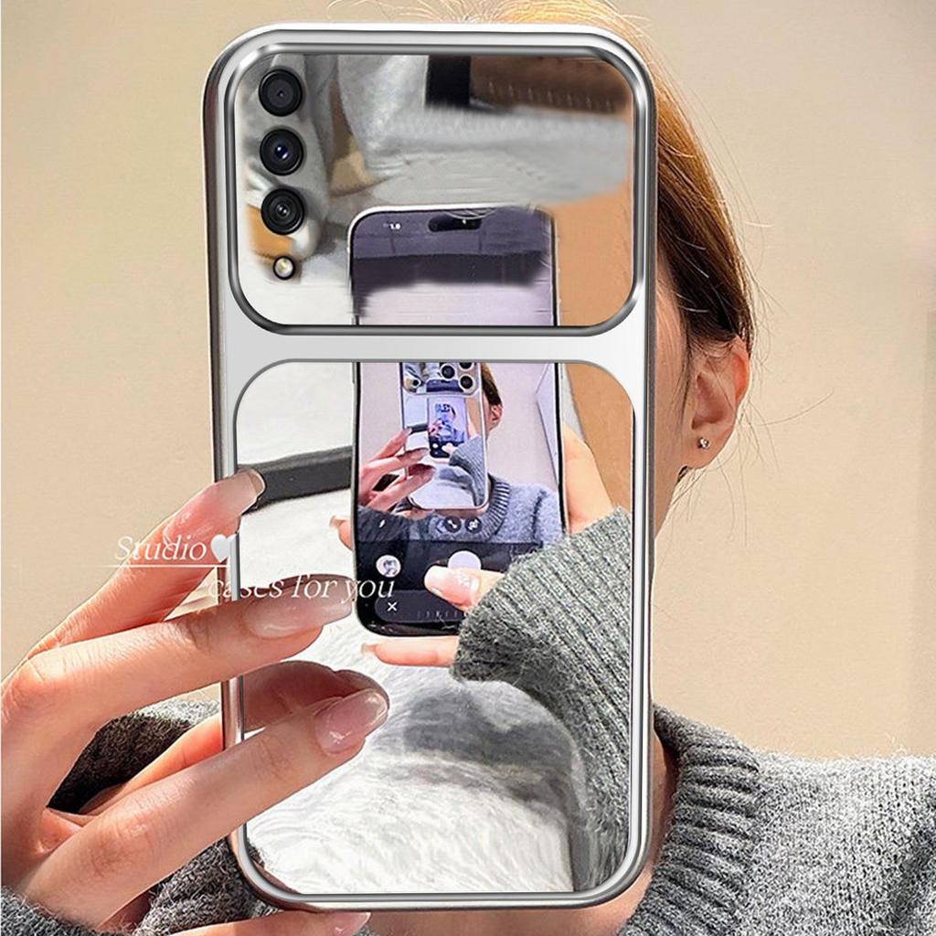 Case for Samsung Galaxy A50/A50S/A30S Trending Big Window Cover Mirror Phone Casing