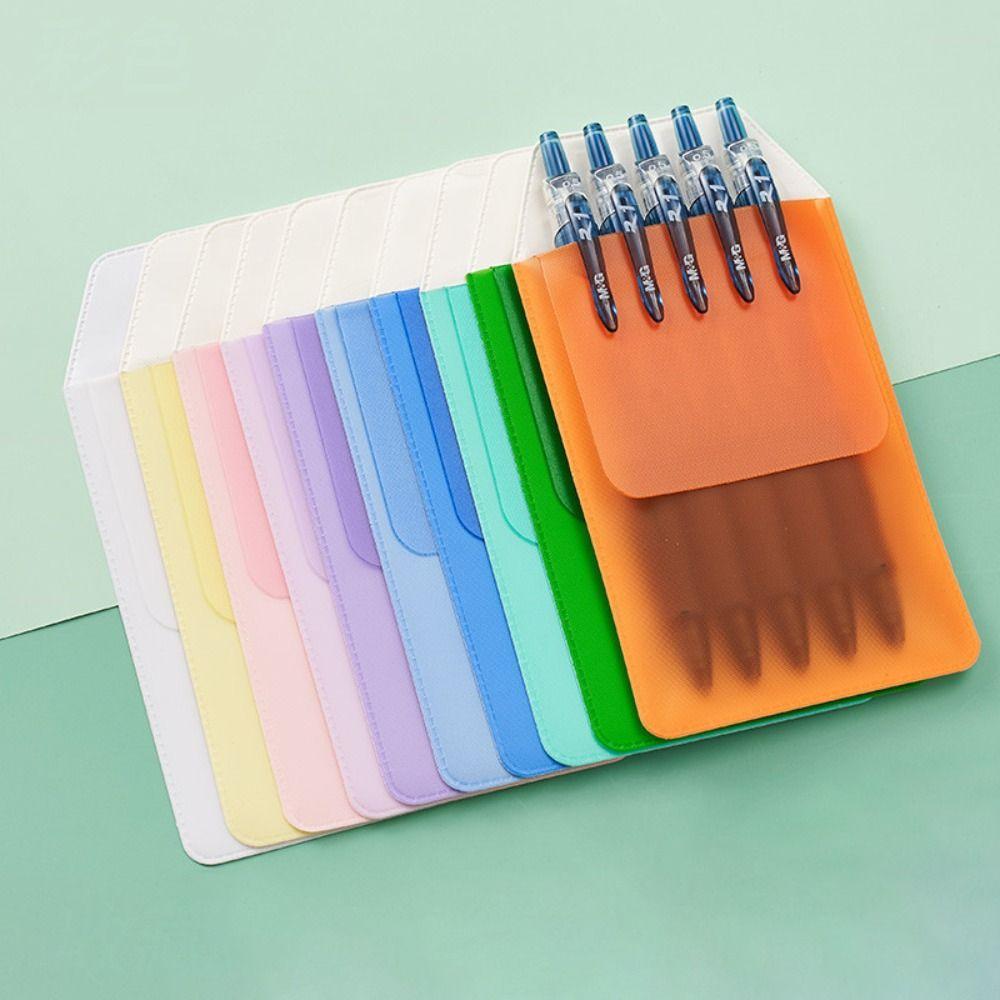 10Pcs/set Ink-Resistant PVC Pencil Case Leak-Proof Pen Insert Pouch Nurse Pen Pocket Doctor