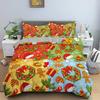 Set Biancheria da Letto Decorazione Natalizia Lusso Morbido Copripiumino Set 3D Stampato Natale Coperta Trapuntata King Queen Twin Size Tessile per la Casa