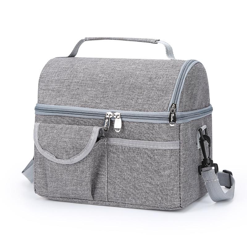 Insulated Oxford Cloth Lunch Bag - Hot-Selling Handheld & Crossbody for Office Workers
