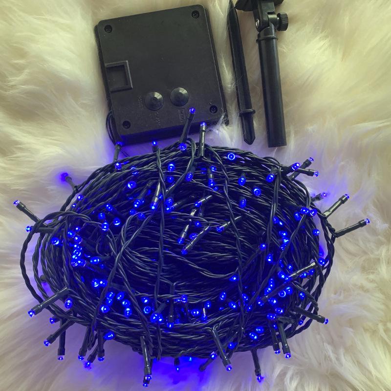 Outdoor LED Solar Starry Sky String Lights for Garden, Courtyard, and Street Decor - Colorful Flashing Lights
