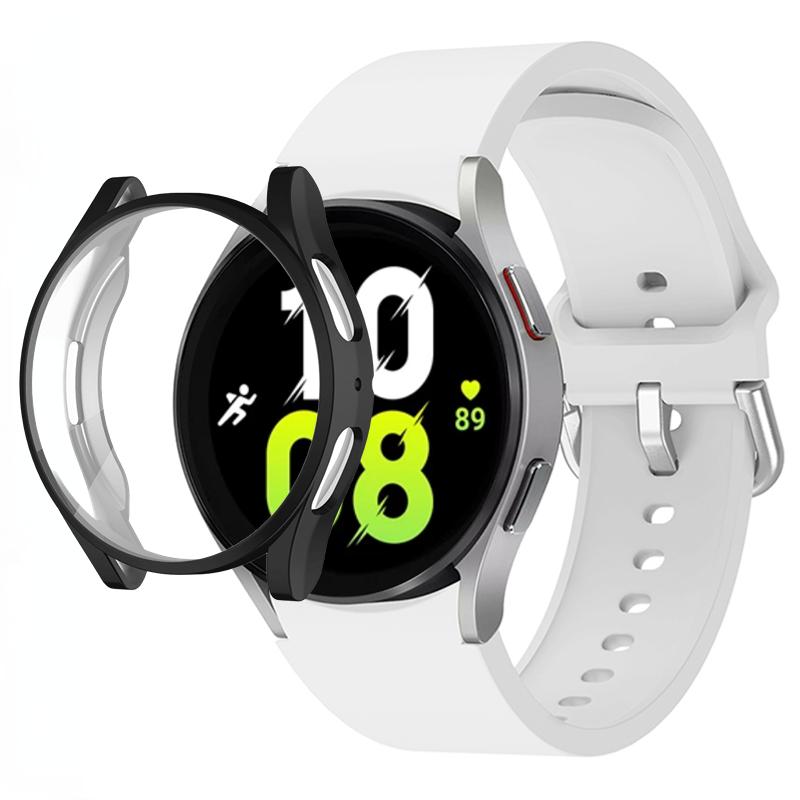 Silicone Strap+TPU Case for Samsung Galaxy Watch 5 44mm 40mm/4 44mm 40mm Sport Wristband for Samsung Watch 5/4 Protective Shell