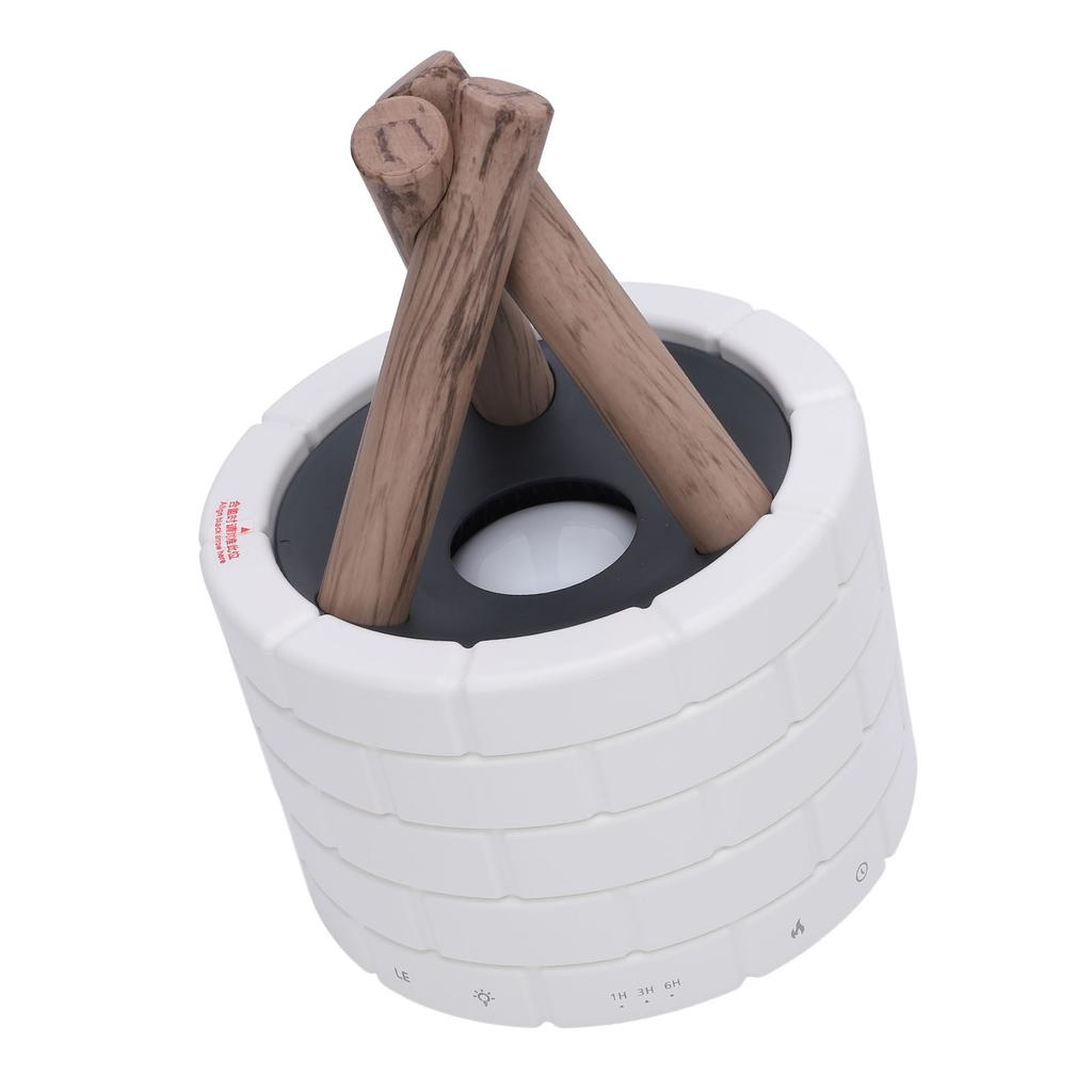 White Bonfire Shaped Diffuser Touch Control Campfire Diffuser Humidifier Home Decor 250ML