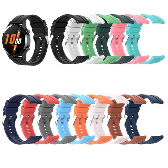 22mm Soft Silicone Comfortable Watch Strap Band Wristband for Huawei GT2 Pro/GT 2e/GT/GT2