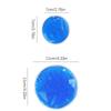 1Pc 7Cm Or 10Cm Round Shape Reusable Ice Cold Gel Pack Therapy Microwaveable Heat Pain Relief For Cold & Hot Therapy Bags