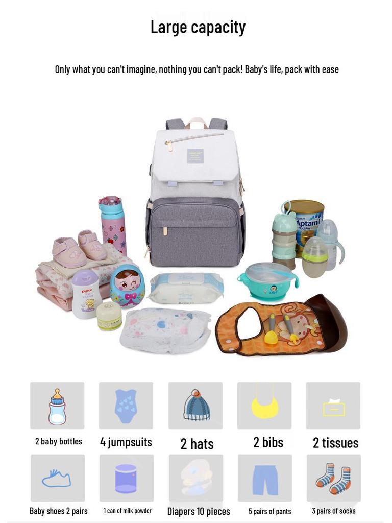 Maternity Travel Backpack: Multifunctional, Waterproof Mother & Baby Bag, New 2025 Edition