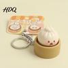 Keychain Pendant 1/2/3Pcs Stress Relief Toy Mini Steamer Bun School Bag Decoration Soft Elastic Squeeze Decompression
