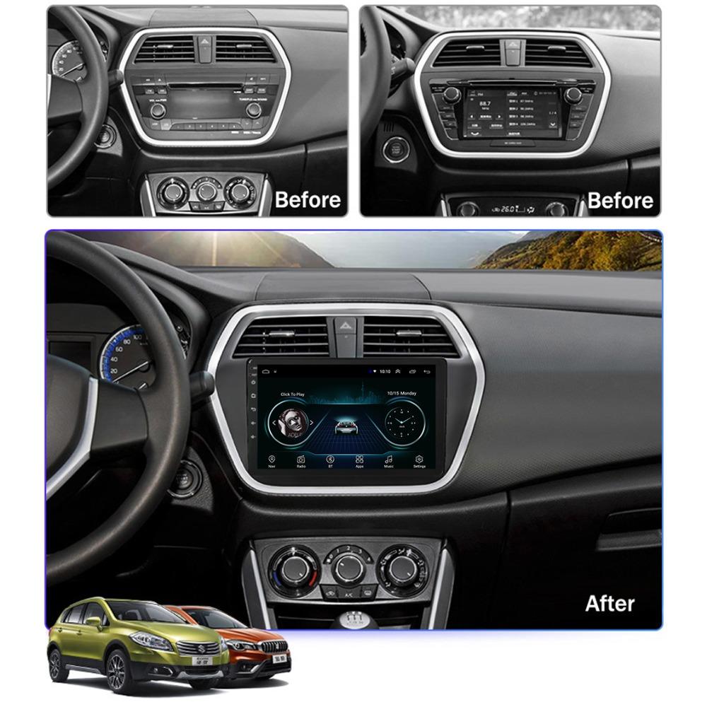 Android Car Radio For Suzuki SX4 2014-2021 Multimedia Player Head Unit Stereo GPS Navigation BT WIFI 1+16GB