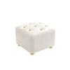 Smooth Solid Wood Foot Stool Rounded Edges Burr-Free Edges Shoe Changing Bench Stable Support Legs Anti-Slip Pads Wooden Stool