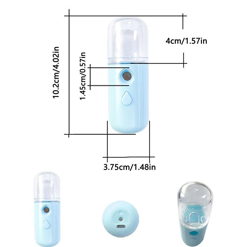 30Ml Mini Nano Mist Facial Sprayer Humidifier Usb Rechargeable Nebulizer Face Moisturizing Beauty Instruments Skin Care Tools