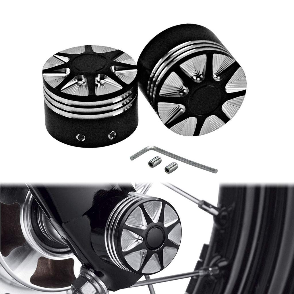 HDBUBALUS Front Axle Cover Cap Nut for Dyna Fat Bob Touring Sportster Iron 883 1200 Harley-Davidson