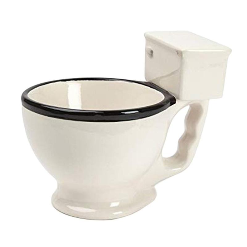 

Toilet ceramic cup with coffee handle tea milk ice cream cup interesting gift