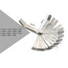 16 Blades Metric Feeler Gauge 0.05-1.0mm Curved Valve Offset Meansurement Tool for Spark Plug Gap Valve Tappets