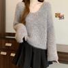 NaVaVa Women S Pearl V Neck Long SleeVe Knit Sweater Nk3399