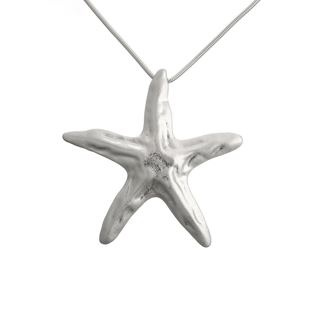 Accessories Fashion Geometric Starfish Alloy Long Women'S Jewelry Necklace Sweater Chain