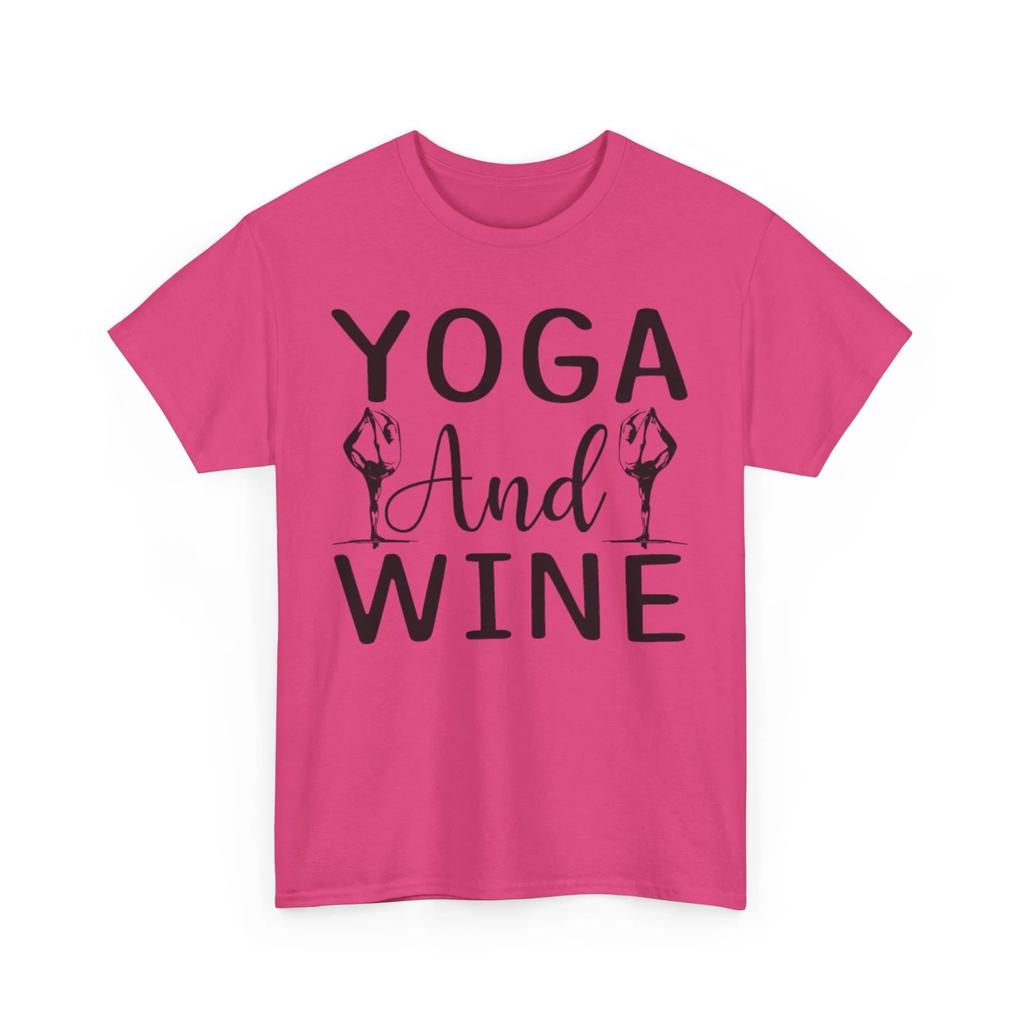 Yoga And Wine T-Shirt - Perfect Tee for Those Who Love a Good Laugh