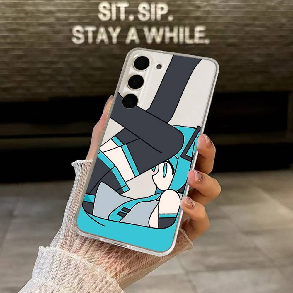 Kawaii H-Hatsune Miku-S Phone Case For Samsung Galaxy S25 S24 S23 S22 S21 FE Ultra Plus A32 A53 A13 A31 Soft Cover