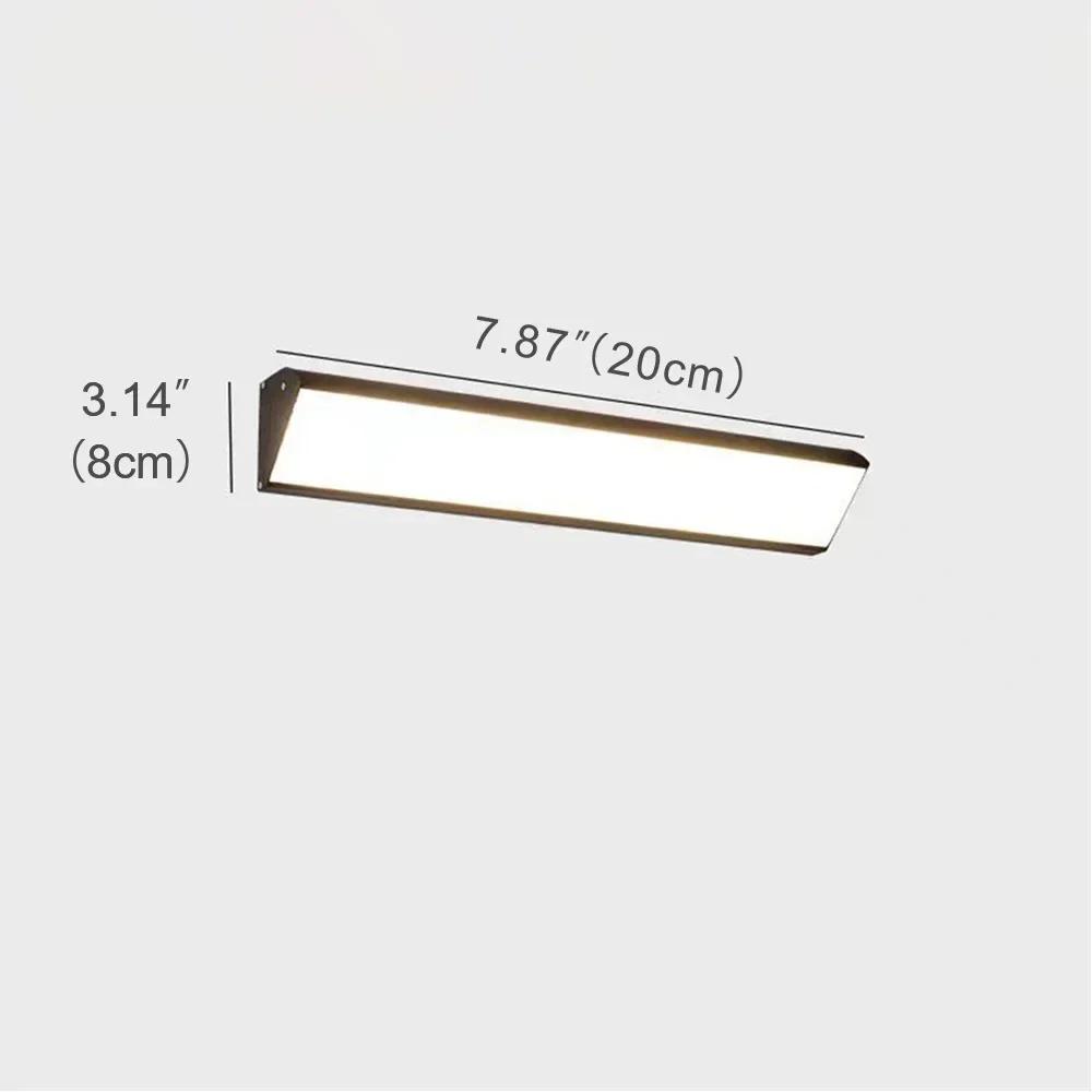 Waterproof Outdoor Wall Light LED Long IP65 Garden Villa Porch Lamp Sconce Light Modern Nordic Long Strip Exterior Wall Sconce