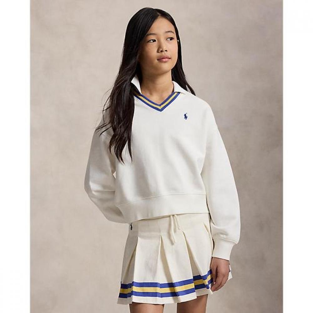Polo Ralph Lauren Girls 7 16 French Cotton Terry Cricket Sweatshirt Cwpoknig8020683100 S