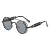 Retro Round Punk Sunglasses Men Women Classic Round Steampunk Sun Glasses Male Vintage Summer Driving Shades